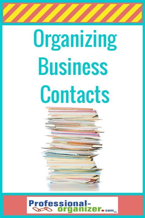 How to Organize Your Business Contacts Like a Pro with a 